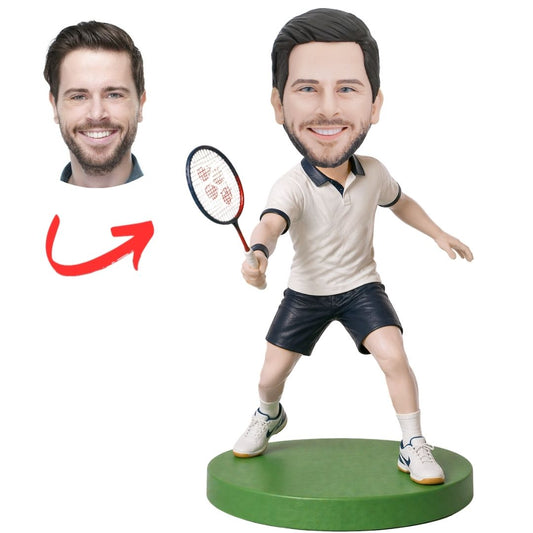 Badminton Player Custom Bobbleheads