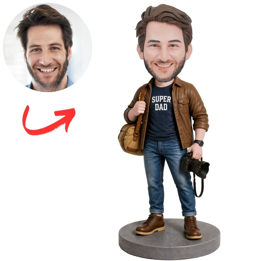 Photographer Super Dad Custom Bobbleheads