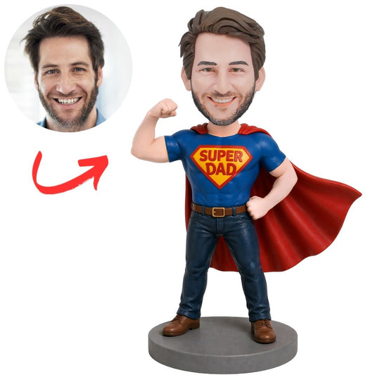 Muscle Super Dad Custom Bobbleheads