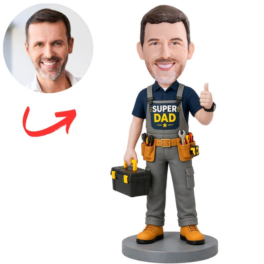 Tradesman with Toolbox Repairman Custom Bobbleheads
