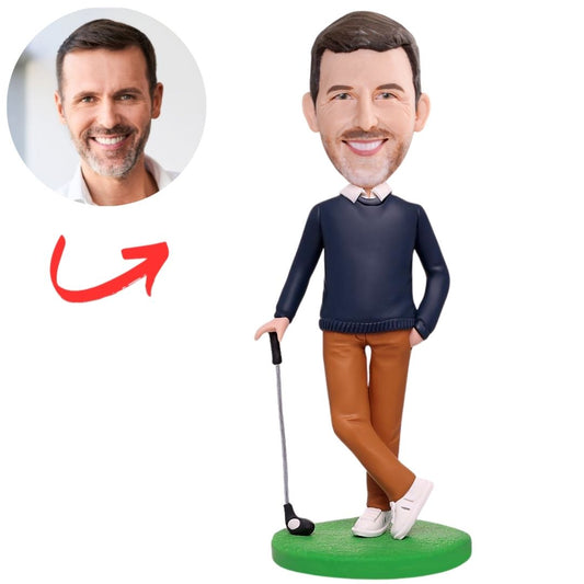 Golf Enthusiast Keepsake Custom Bobbleheads