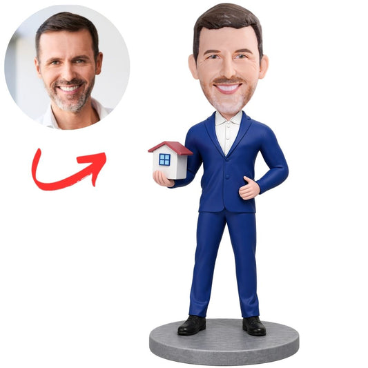 Real Estate Property Sales Custom Bobbleheads