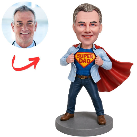 Mighty Super Dad Custom Bobbleheads