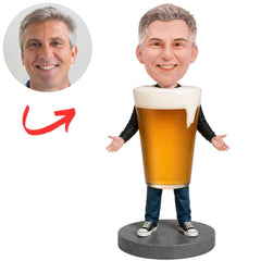 Beer Glass Body Custom Bobbleheads