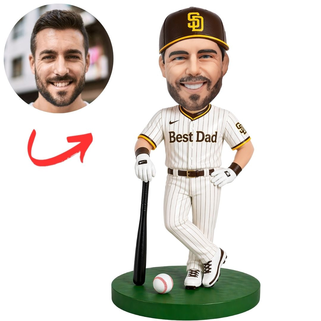 San Diego Padres Best Dad Baseball Player Custom Bobbleheads
