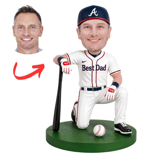 Birthday Man Holding a Cake Custom Bobbleheads