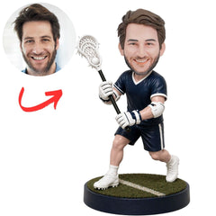 Male Lacrosse Player Custom Bobbleheads