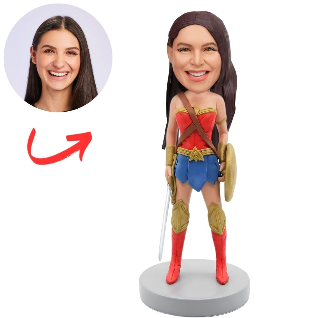 Superhero Wonder Woman Custom Bobbleheads