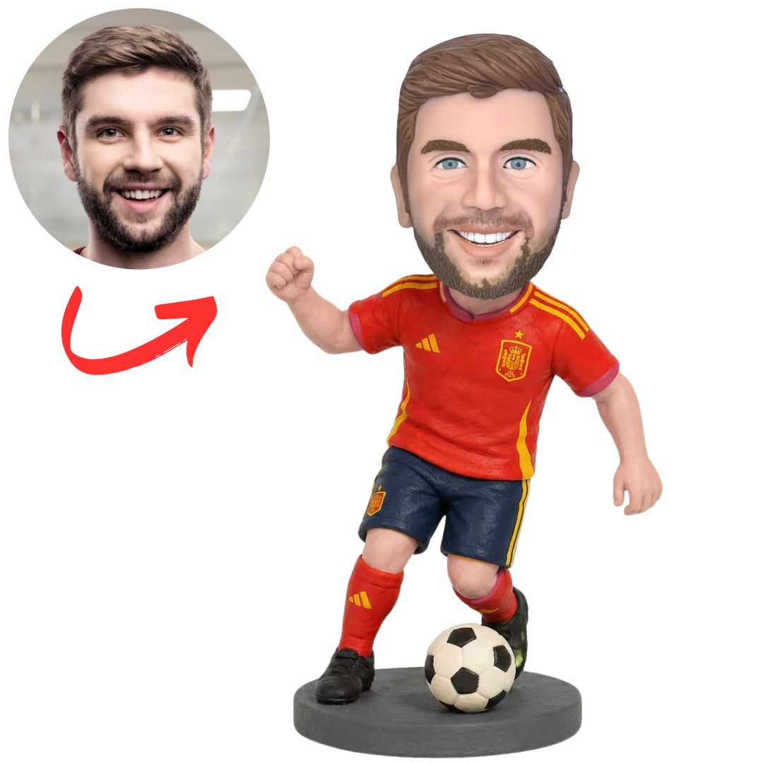 Spanish Soccer Player Fans Custom Bobbleheads