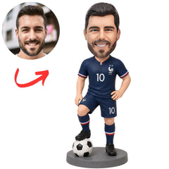 French Soccer Player Fans Custom Bobbleheads
