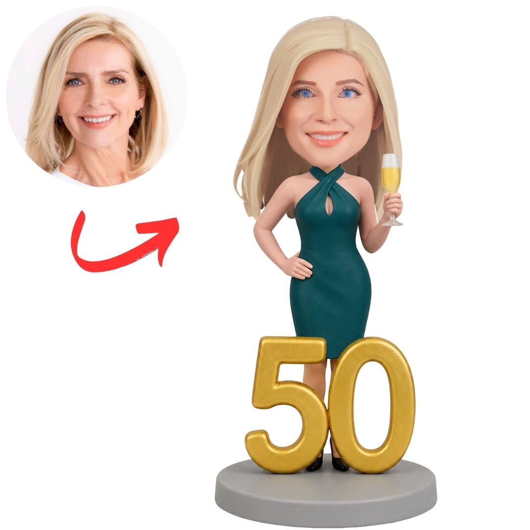 50th Birthday Gift Custom Bobbleheads