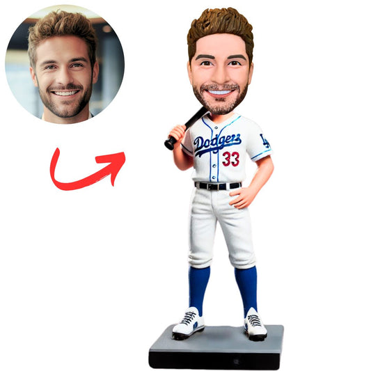 Dodgers 33 Baseball Player Fans Custom Baseball Bobbleheads