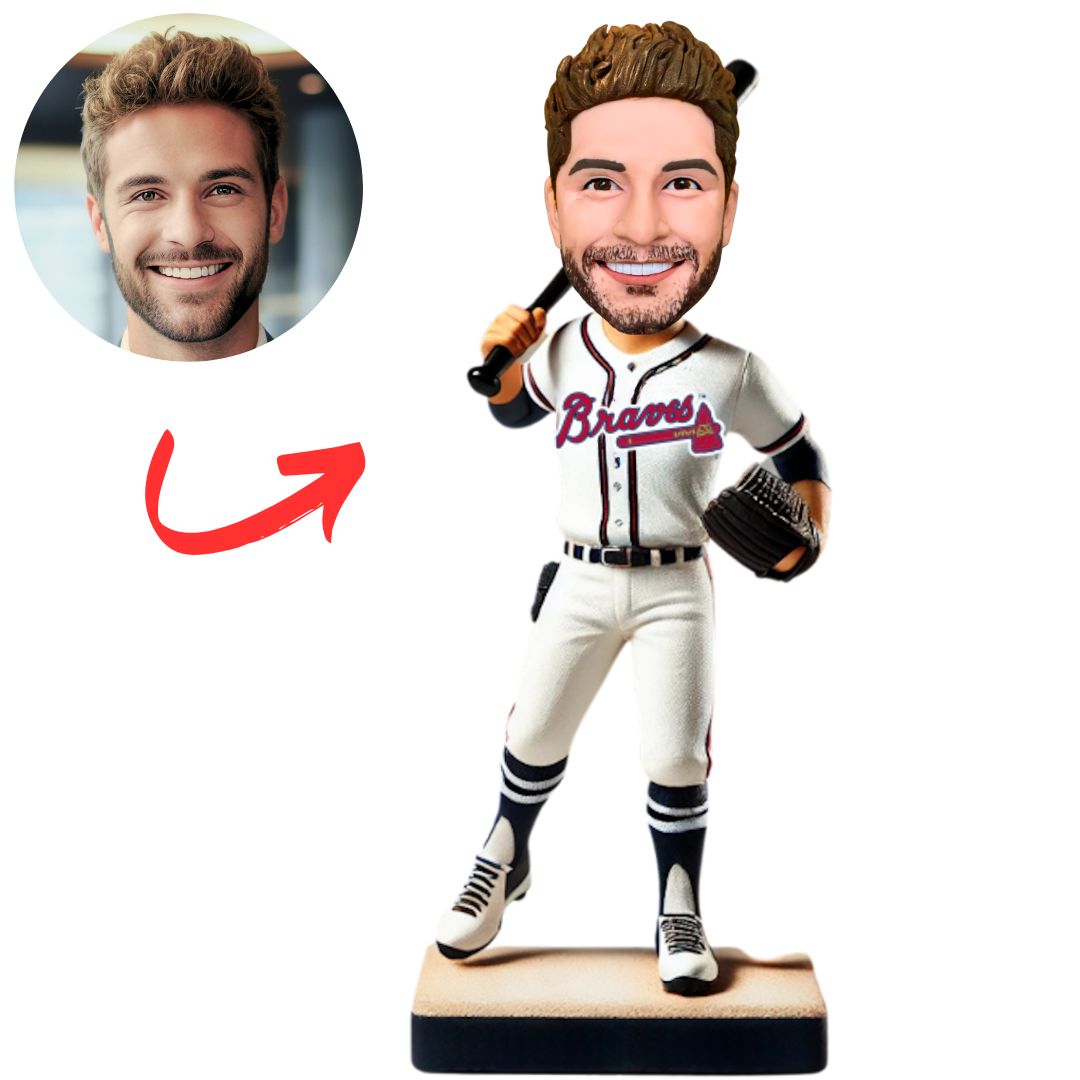 Atlanta Braves Baseball Player Fans Custom Baseball Bobbleheads