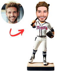 Atlanta Braves Baseball Player Fans Custom Baseball Bobbleheads