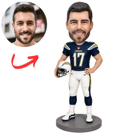 San Diego Chargers Football Player Number 17 Custom Bobblehead