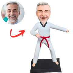 Male Karate Punching Custom Bobbleheads