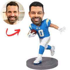 Custom Los Angeles Chargers Football Runner Bobblehead