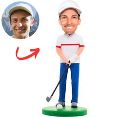 Happy Golf Player Custom Bobbleheads Gifts for Him
