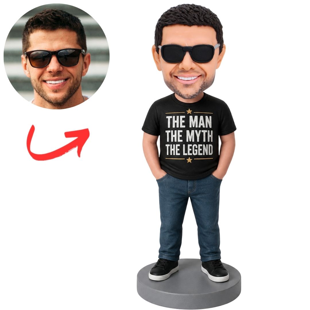 The Man the Myth the Legend Shirt Custom Bobblehead