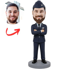 Air Force Officer Custom Bobblehead with Arms Crossed