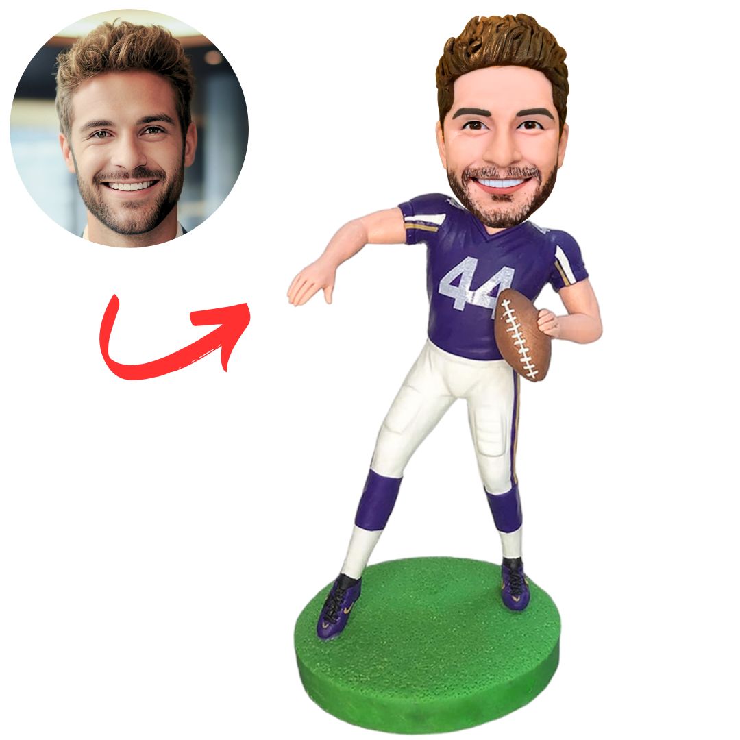 No. 44 Football Player Custom Sports Bobbleheads