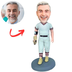 Custom Softball Player in Professional Sports Clothes Bobbleheads
