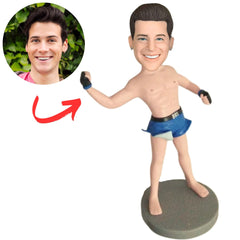 Custom Male Boxer Boxing Bobbleheads Gifts