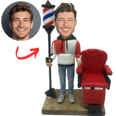 Hair Salon Personalized Barber Bobbleheads