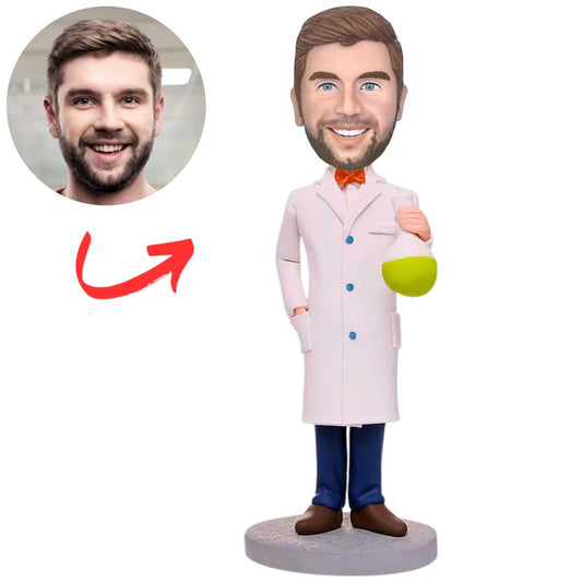 Doctor Doing Experiment Custom Bobbleheads