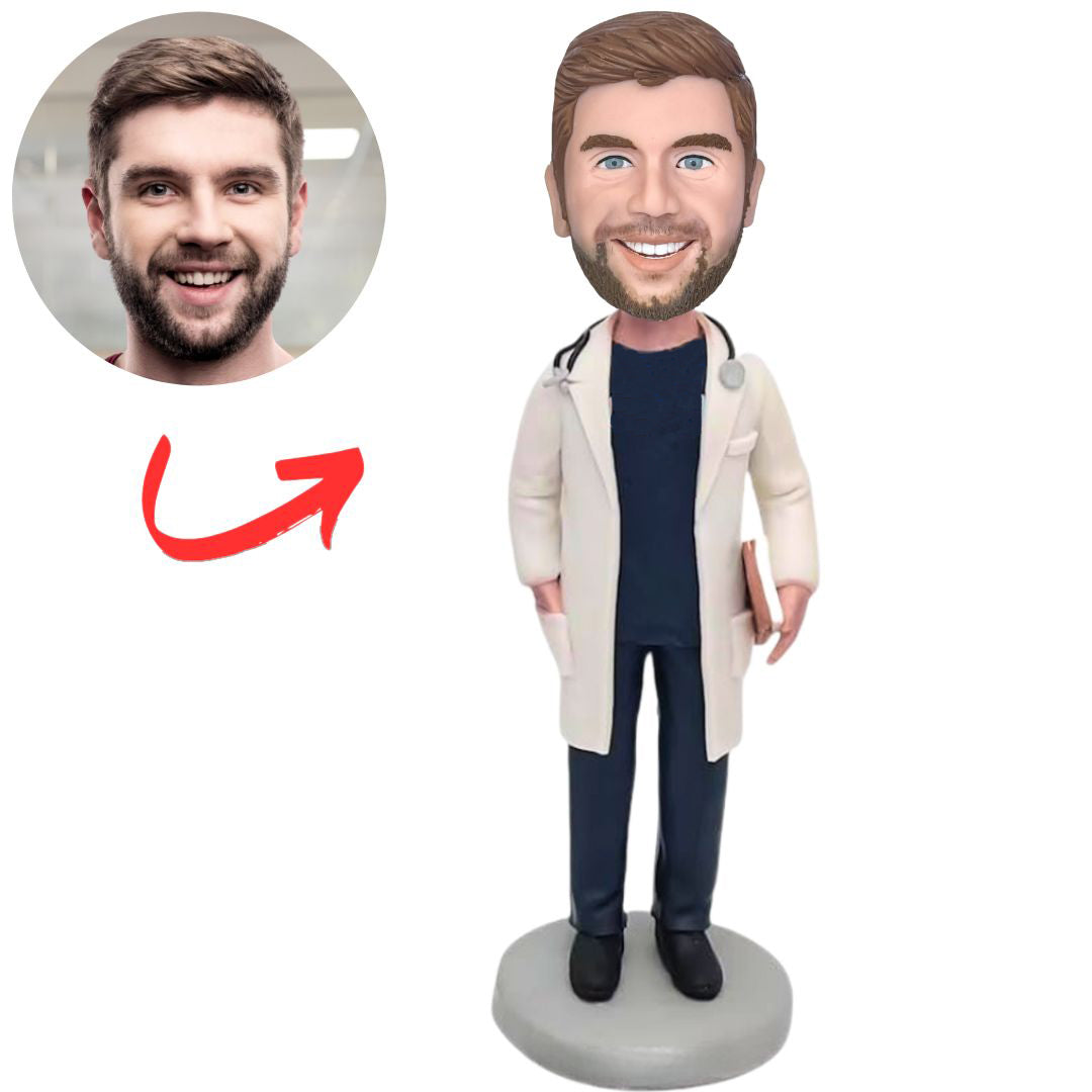 Male Emergency Doctor Personalized Doctor Bobbleheads