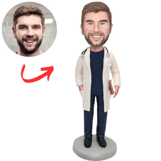 Male Emergency Doctor Personalized Doctor Bobbleheads