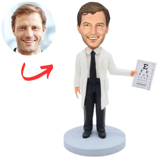 Male Ophthalmologist Custom Doctor Bobbleheads