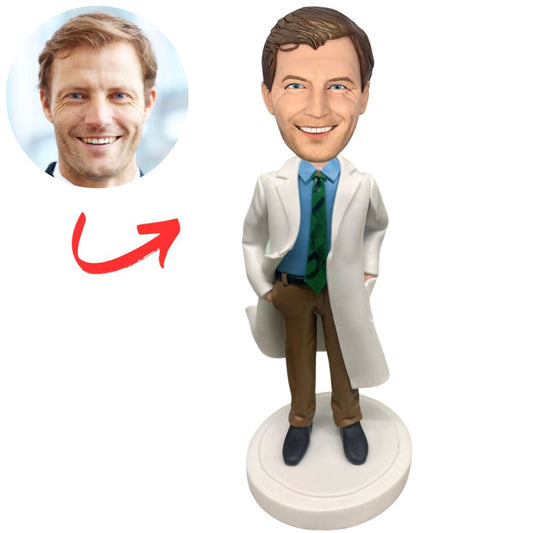 Custom Doctor Bobbleheads Cool Male Doctor