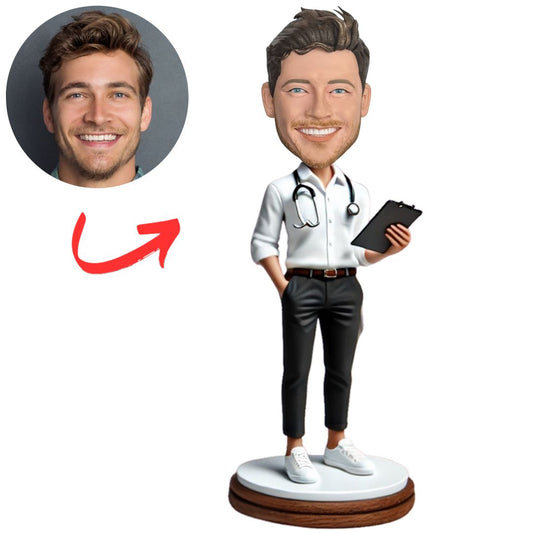 Cool Male Young Doctor Custom Bobbleheads
