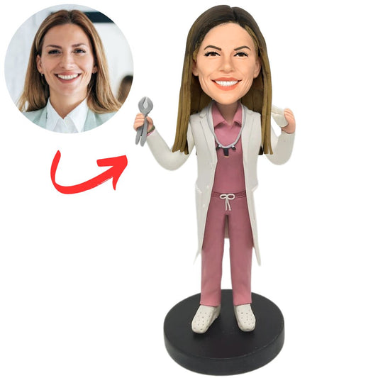 Female Dentist/DDS Custom Bobbleheads