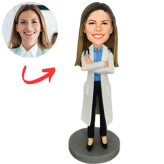 Endocrinologist Female Doctor Custom Bobbleheads