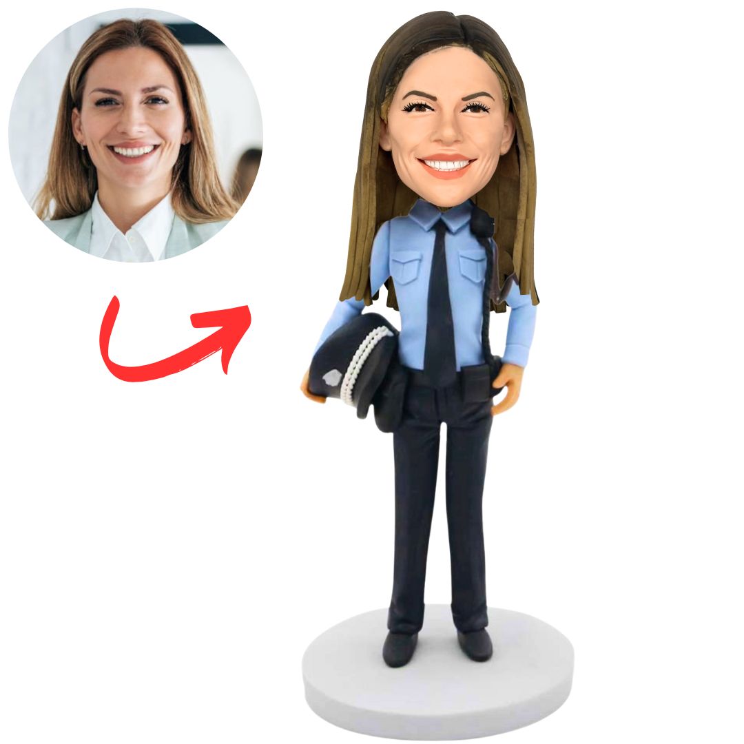 Female Police Officer Custom Bobbleheads