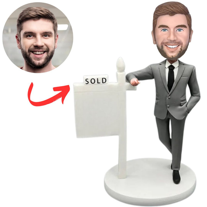 Bobbleheads Gifts Cool Real Estate Agent Custom Bobbleheads