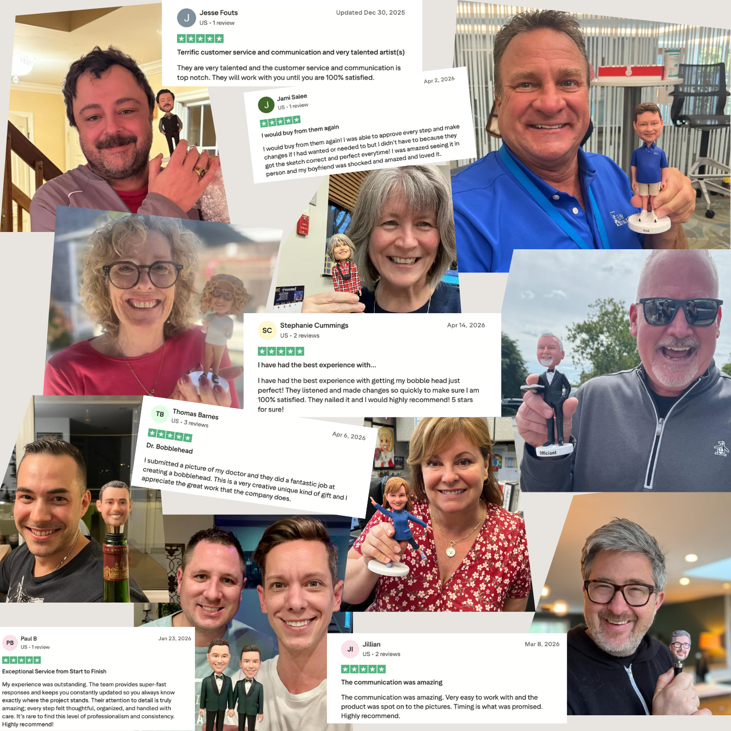 Bobbleheads Gifts Bulk Order Customer Review