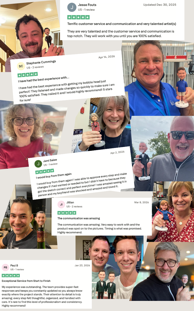 Bobbleheads Gifts Bulk Order Customer Review