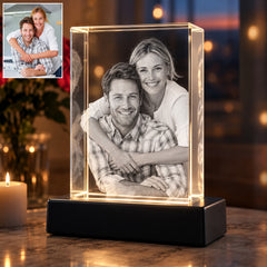 Custom 4K Photo 3D Crystal Personalized Gift